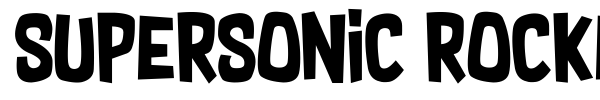 Supersonic Rocketship font preview